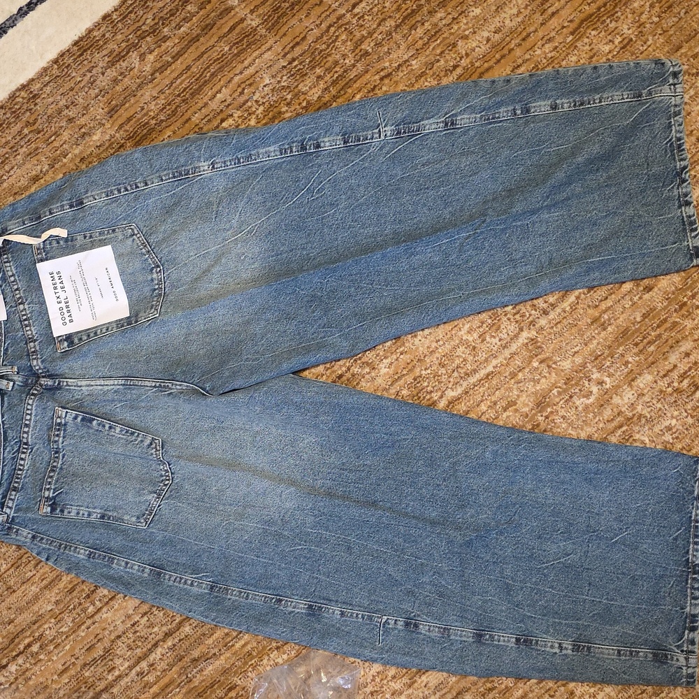 Good American Good Extreme Barrel Jeans Multiple Sizes 4, 14 - Picture 12 of 15
